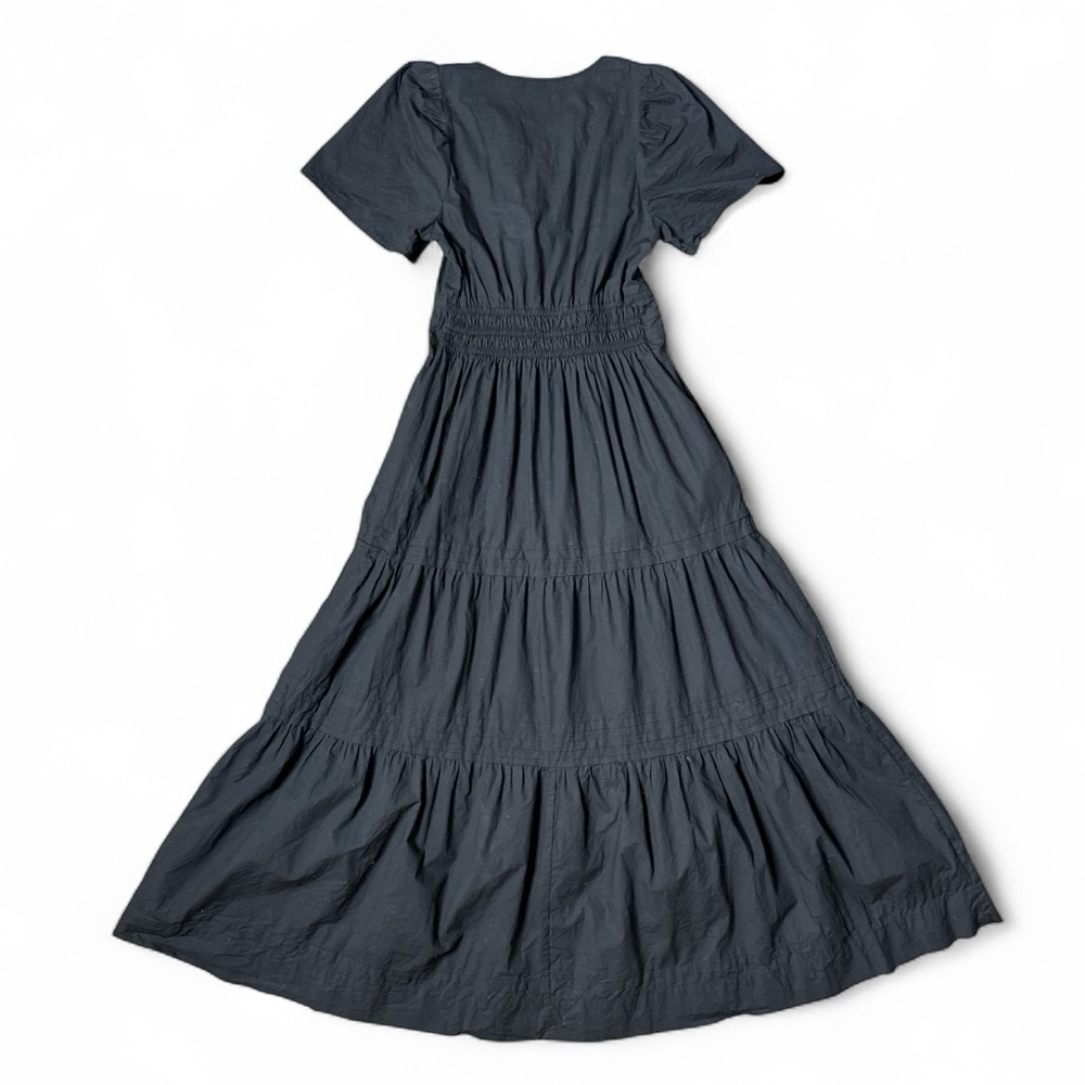 ANTHROPOLOGIE BLACK SOMERSET SHORT SLEEVE MAXI DRESS - Picture 11 of 13